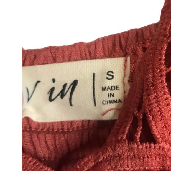 Brand New In Bohemian Burnt Orange Skater Dress Size S - Picture 10 of 16